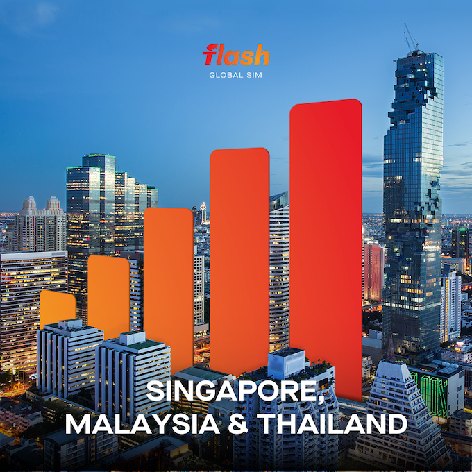 eSIM Singapura, Malaysia & Thailand