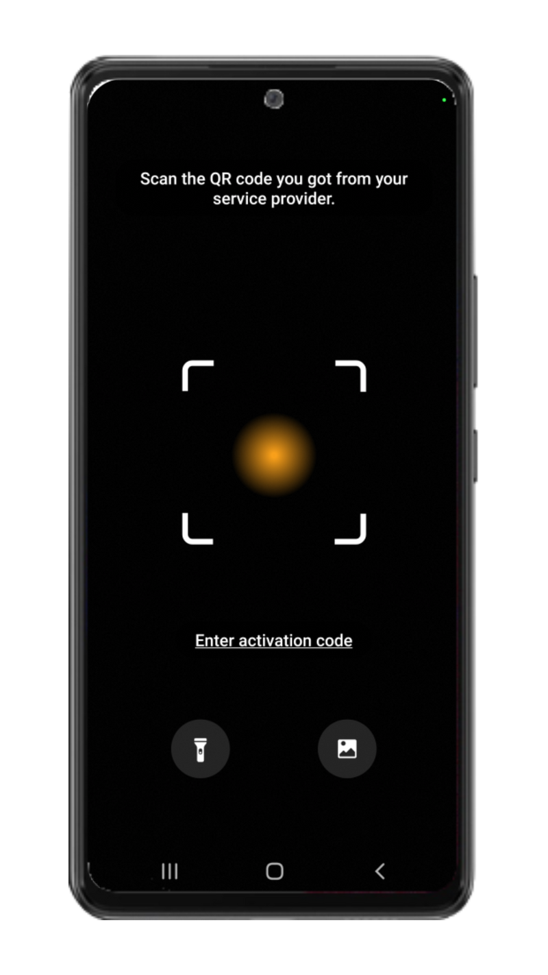 Scan the eSIM QR Code from your Flash Global SIM voucher